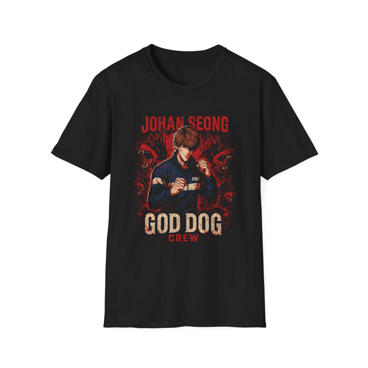 Johan Seong God Dog Crew T-shirt Lookism Manhwa